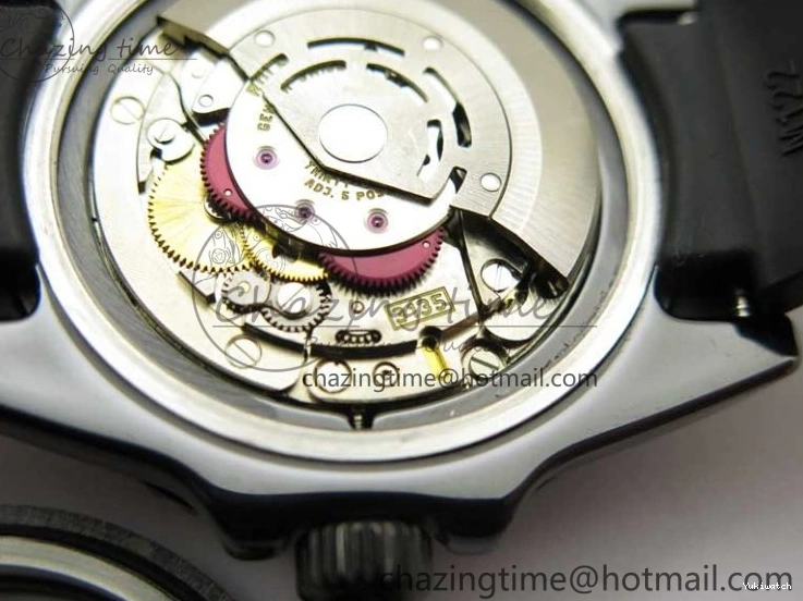 5GF Black Black Best SA3135 Cream Ceramic Dial Submariner on 40mm Strap Rubber Edition 1224